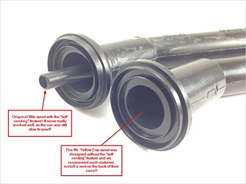 1 - Fuel Gas Can Jug Spout Nozzle, Ring, & Pack for Blitz Wedco Scepter Essence Midwest Eagle