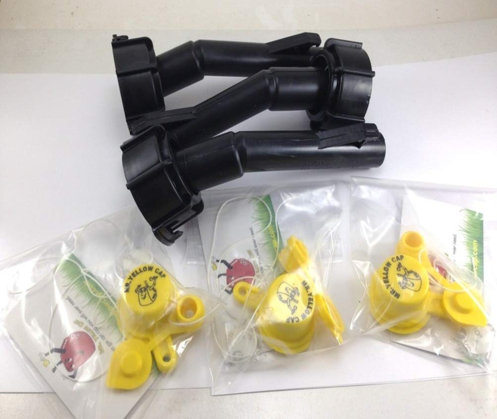 Mr. Yellow Cap 3-Pack Spout Kits for Old-Style Blitz Gas Cans