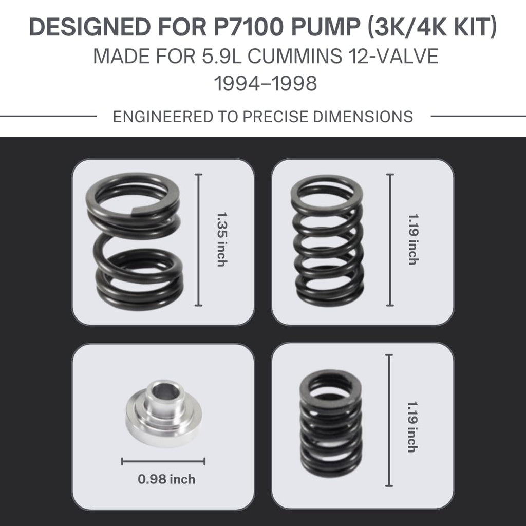 SSI Cummins 5.9L 12V P7100 1994-1998 3K/4K Governor Spring Kit