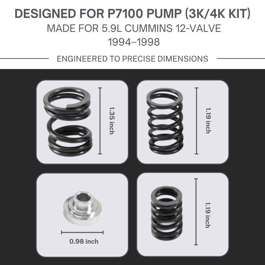 SSI Cummins 5.9L 12V P7100 1994-1998 3K/4K Governor Spring Kit