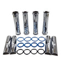 Street Sport Industries Push Rod Covers And Orings 1984 to 1999 Complete Set For Harley Davidson EVO