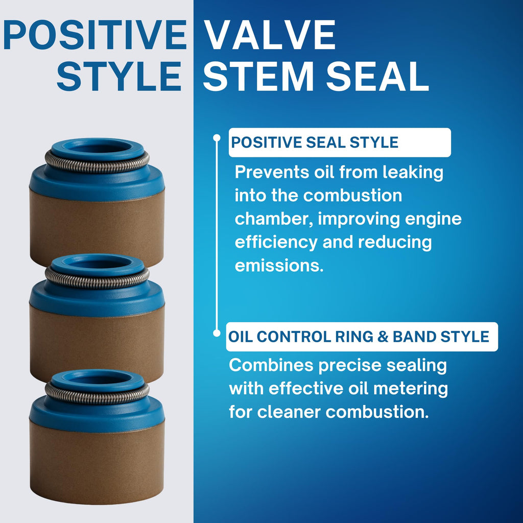 SSI 16pcs, Rubber Positive Valve Stem Seal - 11/32" Valve Stem and a .562"