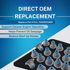 SSI Valve Stem Seals Set (16pcs) for Mini Cooper R55 R56 R57 R58; Replaces