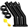 Mr. Yellow Cap 4 - Fuel Gas Can Jug Spouts Nozzles, Rings & 1 Vent for