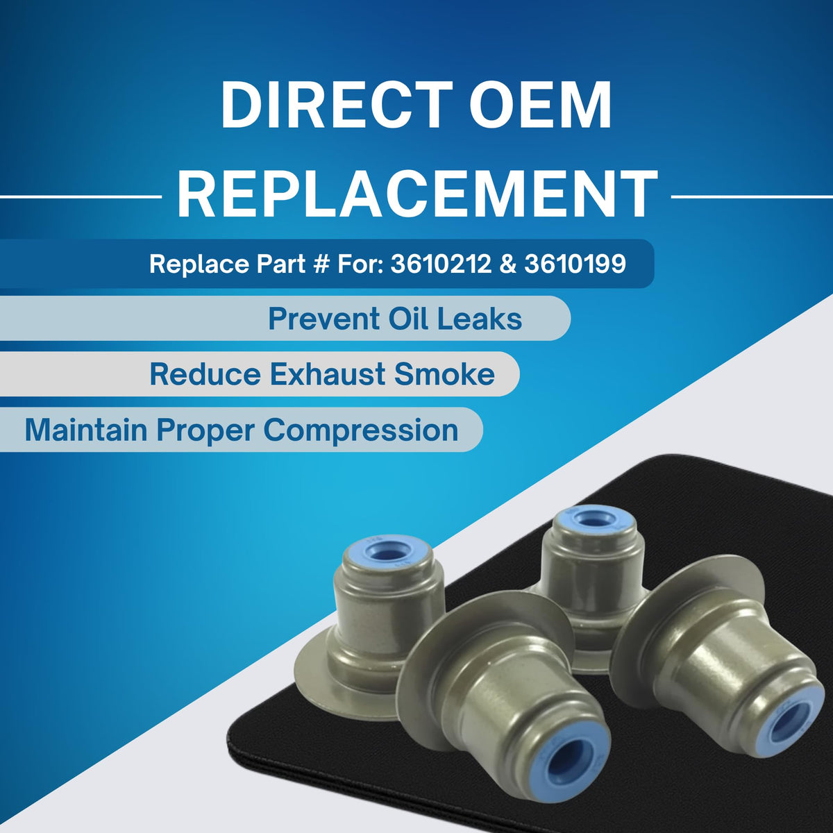 SSI Valve Stem Seal - 4pcs Top Hat Valve Stem Seal For Polaris Sportsman