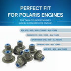 SSI Valve Stem Seal - 8pcs Top Hat Valve Stem Seal For Polaris RZR General