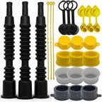 Mr. Yellow Cap Flexible Gas Can Spout Replacement Kit - UPGRADED Anti-Spill Gas Can Nozzle Replacement Fits 1 to 5 Gallo