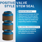 Street Sport Industries Valve Stem Seals Set (16pcs) for Dodge Dakota Ram Durango Van 5.2L 5.9L V8 Magnum | Interchange 