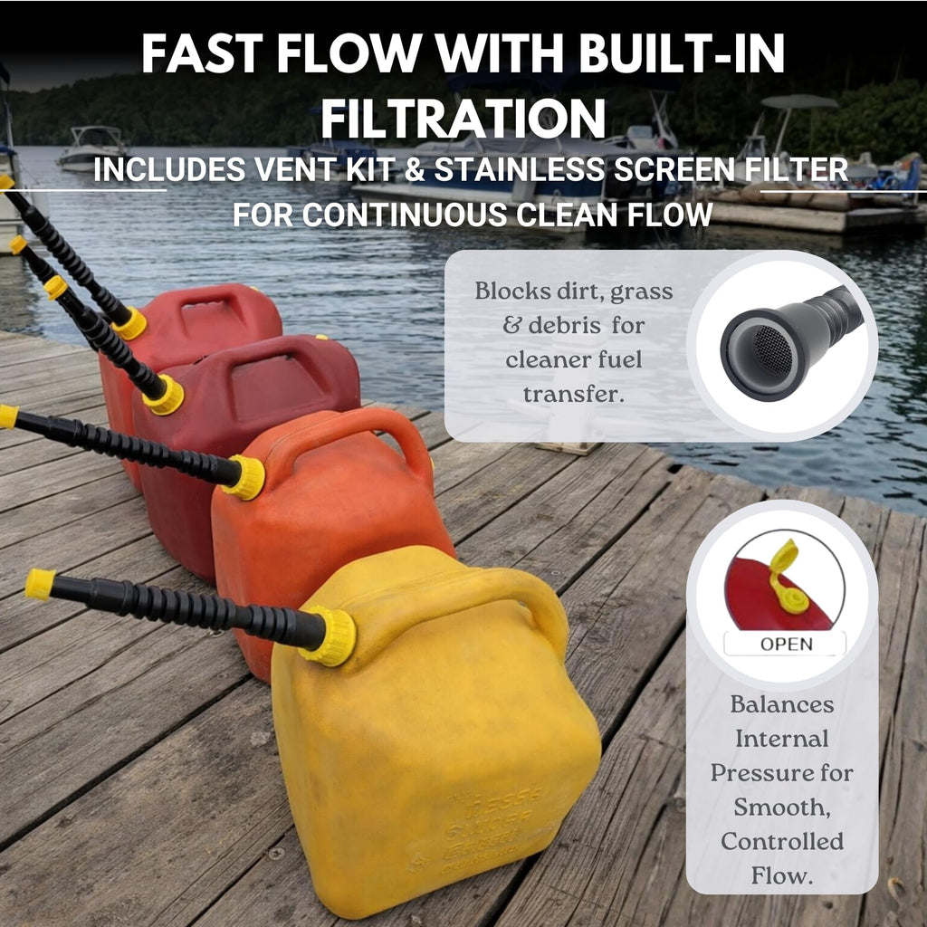 Flexible Gas Can Spout Replacement - Universal Fit