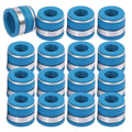 Street Sport Industries 16pcs Rubber Positive Valve Stem Seal - Fits an 11/32" Valve Stem and a .500" Guide O.D., Valve 