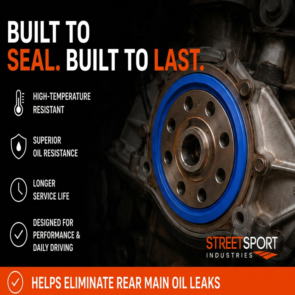 SSI Rear Main Crankshaft Seal for Honda B16A Engine; Silicone Seal, 1 Pack