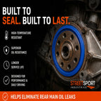 SSI Rear Main Crankshaft Seal for Honda B16A Engine; Silicone Seal, 1 Pack