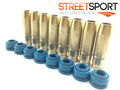 Kawasaki KZ900 KZ1000 (8) Bronze Guides + (8) Viton Ventil Dichtungen - 16 Pcs