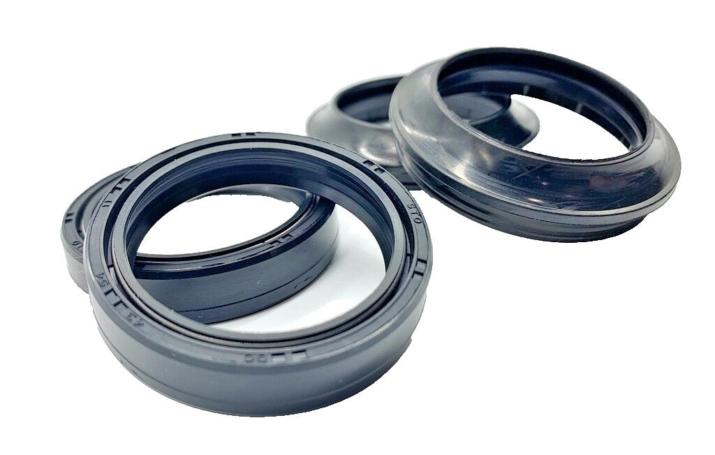 43mm Fork Oil & Dust Seals Ducati Monster Honda Kawasaki Suzuki Triumph HD Buell