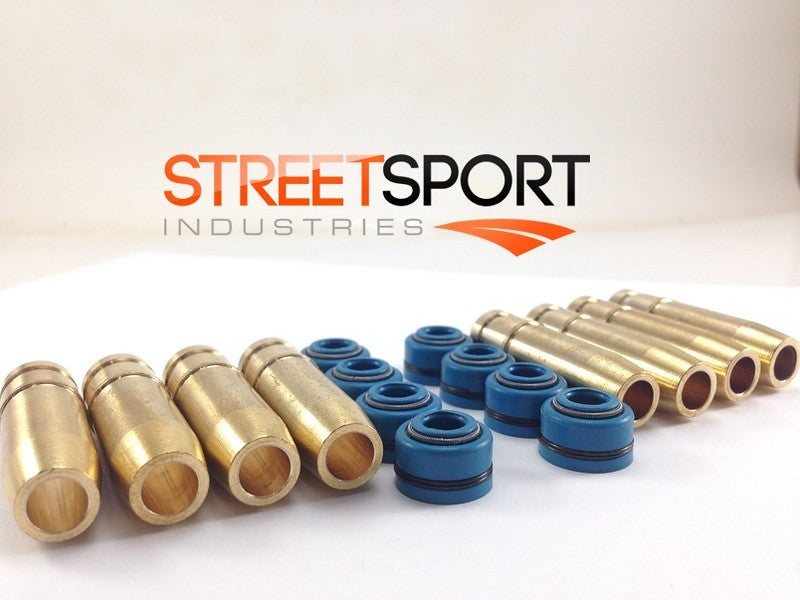 Kawasaki KZ900 KZ1000 (8) Bronze Guides + (8) Viton Ventil Dichtungen - 16 Pcs