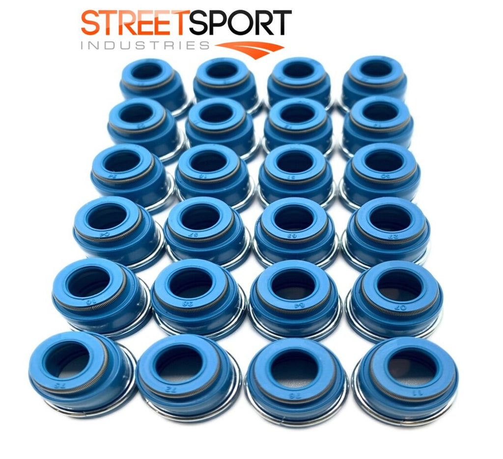 Valve Seals Fits "98-20" Isuzu SOHC 24v 6HK1 Diesel 7.8L FKM - Set of 24 - NEW