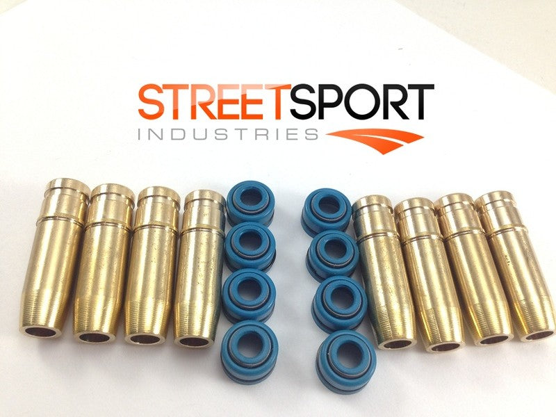 Kawasaki KZ900 KZ1000 (8) Bronze Guides + (8) Viton Ventil Dichtungen - 16 Pcs
