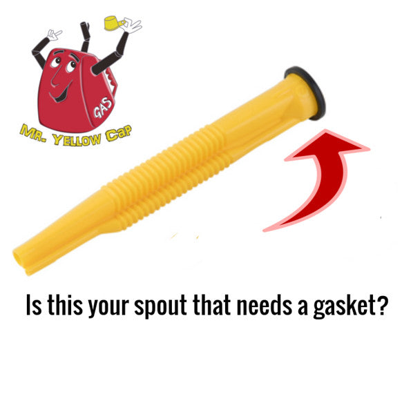 Mr. Yellow Cap Gas Can Spout Rubber Gaskets - Fits Blitz, Gott, Rubbermaid, Wedco, Scepter, Eagle