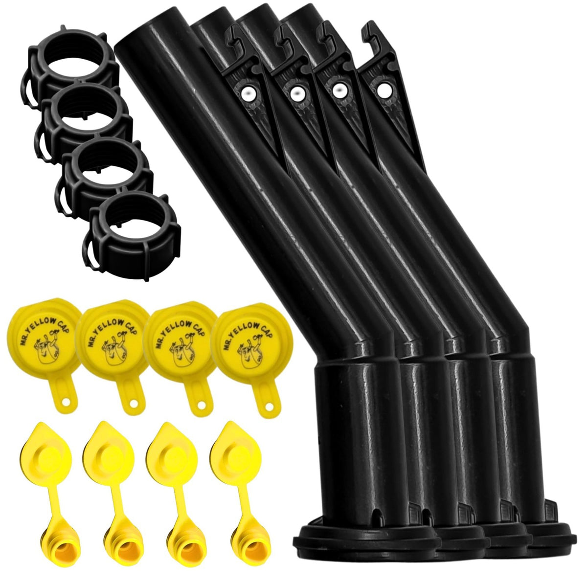 4 - Blitz Gas Can Spouts Rings Caps Vents Replacement Vintage 900302 900094 -NEW