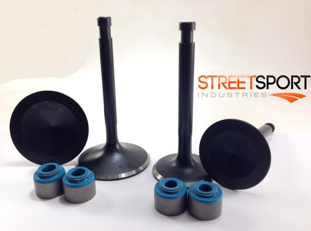 Harley Ironhead Sportster 70-85 Ss Int & 1 9/16 " Exh Valves + Joints Set 4 Neuf