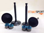 Harley Ironhead Sportster 70-85 Ss Int & 1 9/16 " Exh Valves + Joints Set 4 Neuf