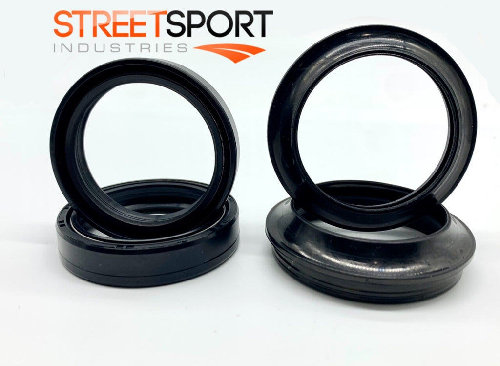43mm Fork Oil & Dust Seals Ducati Monster Honda Kawasaki Suzuki Triumph HD Buell