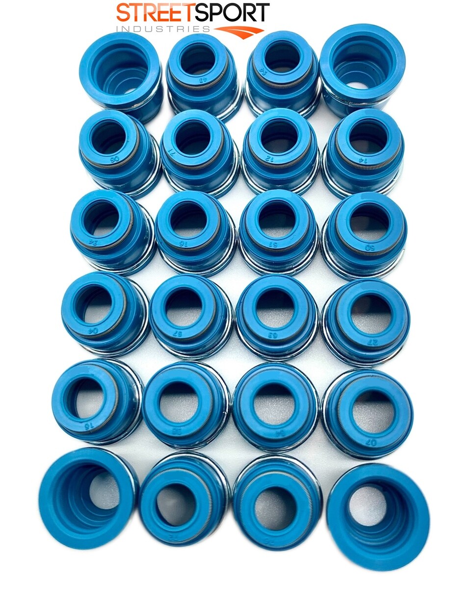 Valve Seals Fits "98-20" Isuzu SOHC 24v 6HK1 Diesel 7.8L FKM - Set of 24 - NEW