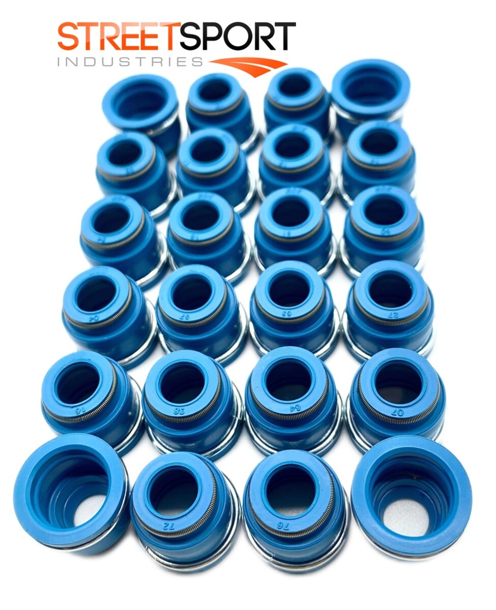 Valve Seals Fits "98-20" Isuzu SOHC 24v 6HK1 Diesel 7.8L FKM - Set of 24 - NEW