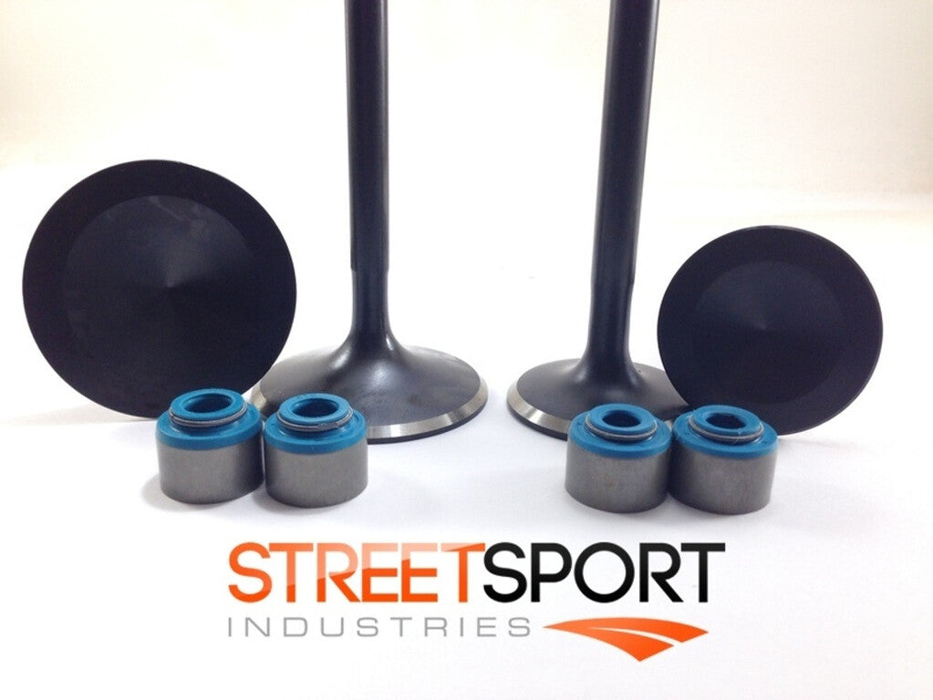 Harley Ironhead Sportster 70-85 Ss Int & 1 9/16 " Exh Valves + Joints Set 4 Neuf