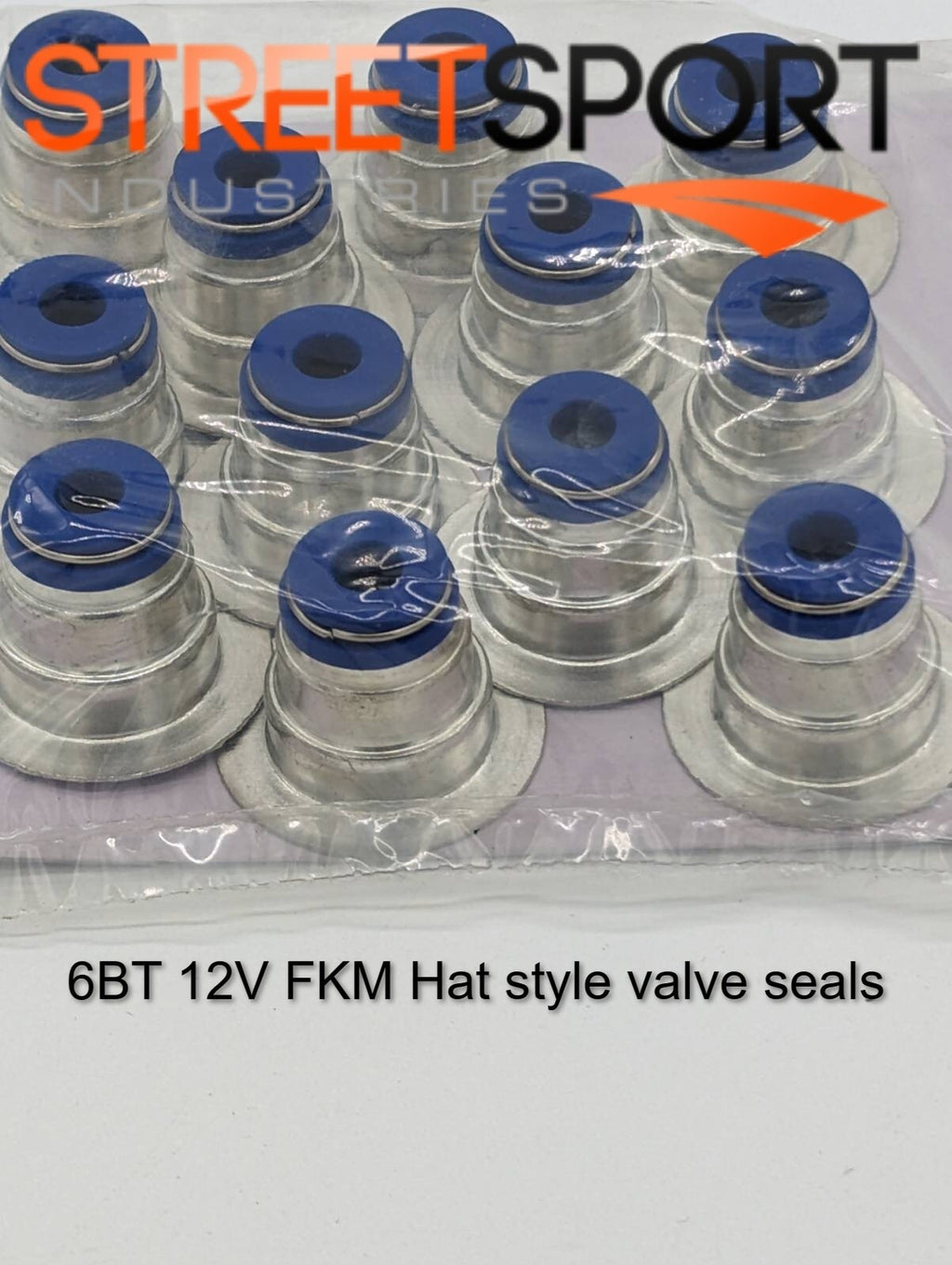 6BT 12V FKM hat style valve seals - ALL YEARS 89-98 - Set of 12 NEW!!