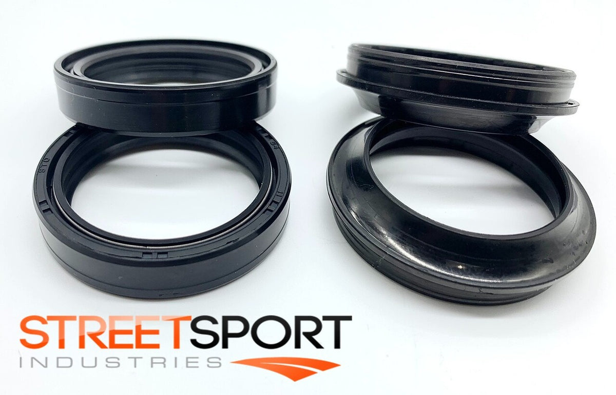 43mm Fork Oil & Dust Seals Ducati Monster Honda Kawasaki Suzuki Triumph HD Buell