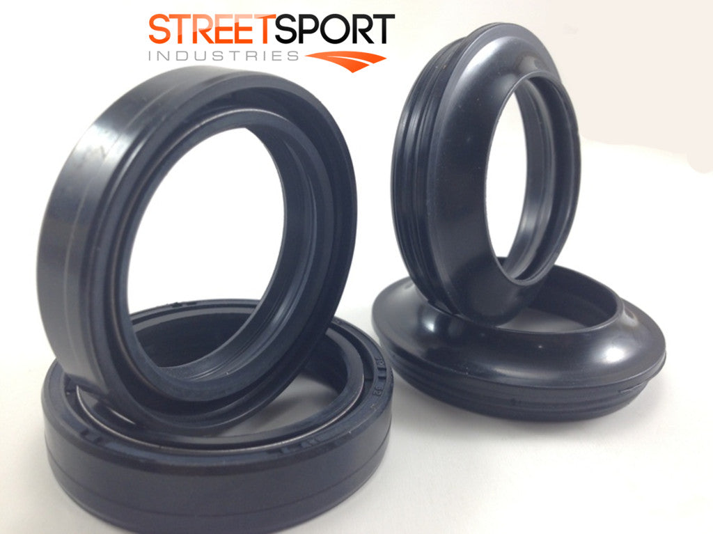 Suzuki RG125 EURO RG 125 "1992 - 1994" – Fork Dust & Oil Seals - Set of 4 - NEW!